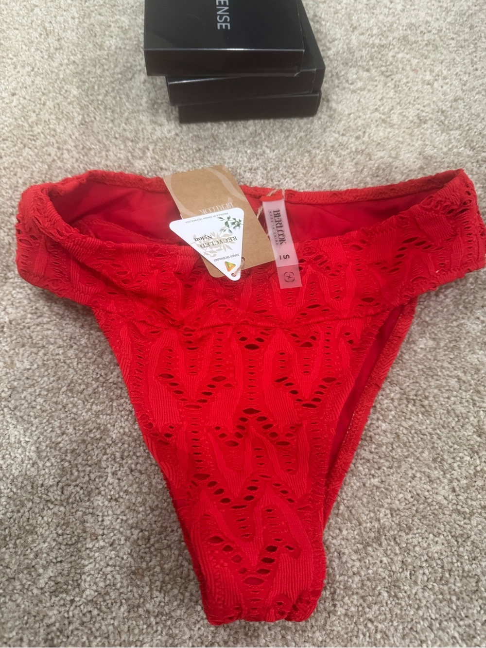 Red Crochet Bikini Bottom - Brand: Unknown